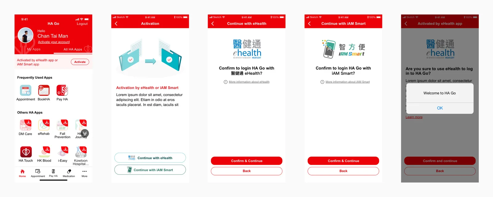 HA Go — Log in with iAM Smart