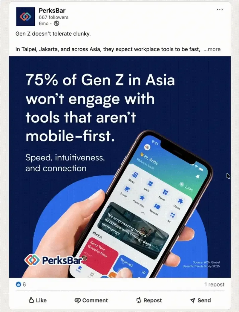 PerksBar Social Media — image 2