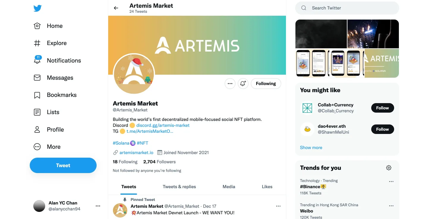 Artemis — NFT Marketplace — image 5